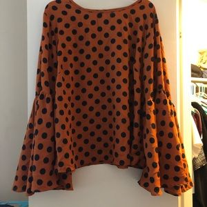 Bell-Sleeve Blouse